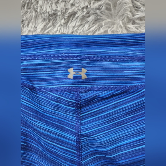 Under Armour Blue Space Dye Crop Leggings - Picture 4 of 5